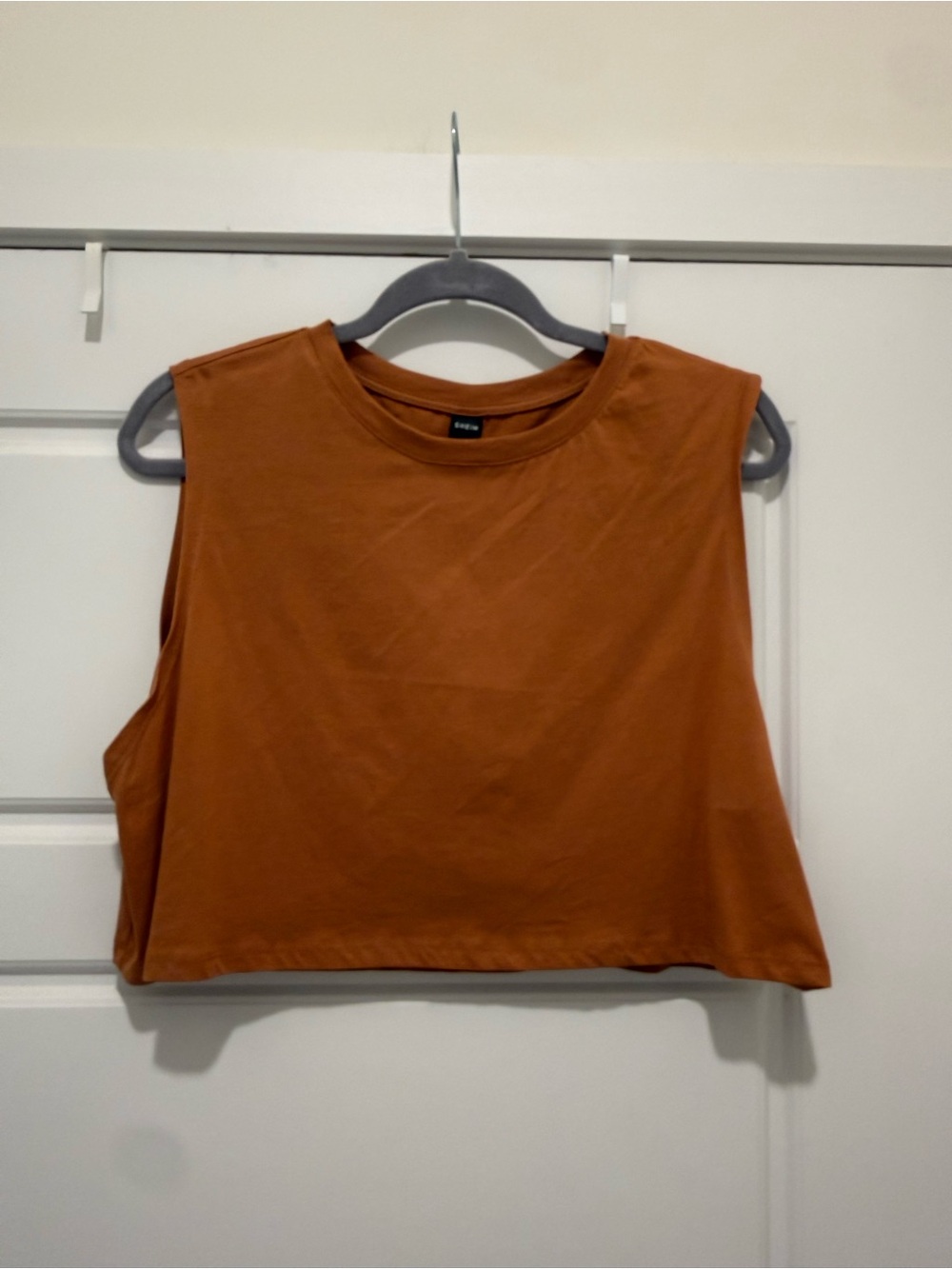 SHEIN Cropped Tank Top - Rust